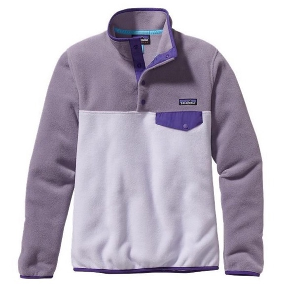 Patagonia Tops - Patagonia Purple and Light Lavender Synchilla Snap-T Fleece Pullover